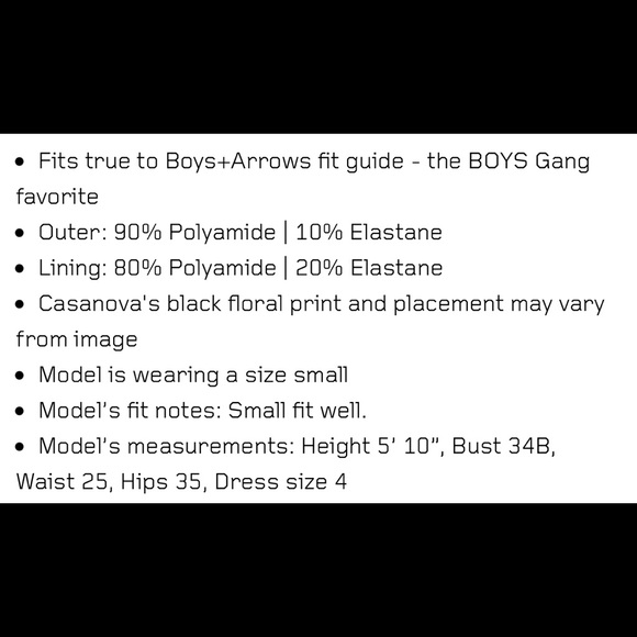 •Boys+Arrows• Dancin’ Dixie Swim Top szS EUC - Picture 9 of 9